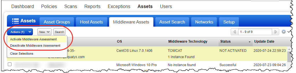 Activate Middleware Assessment
