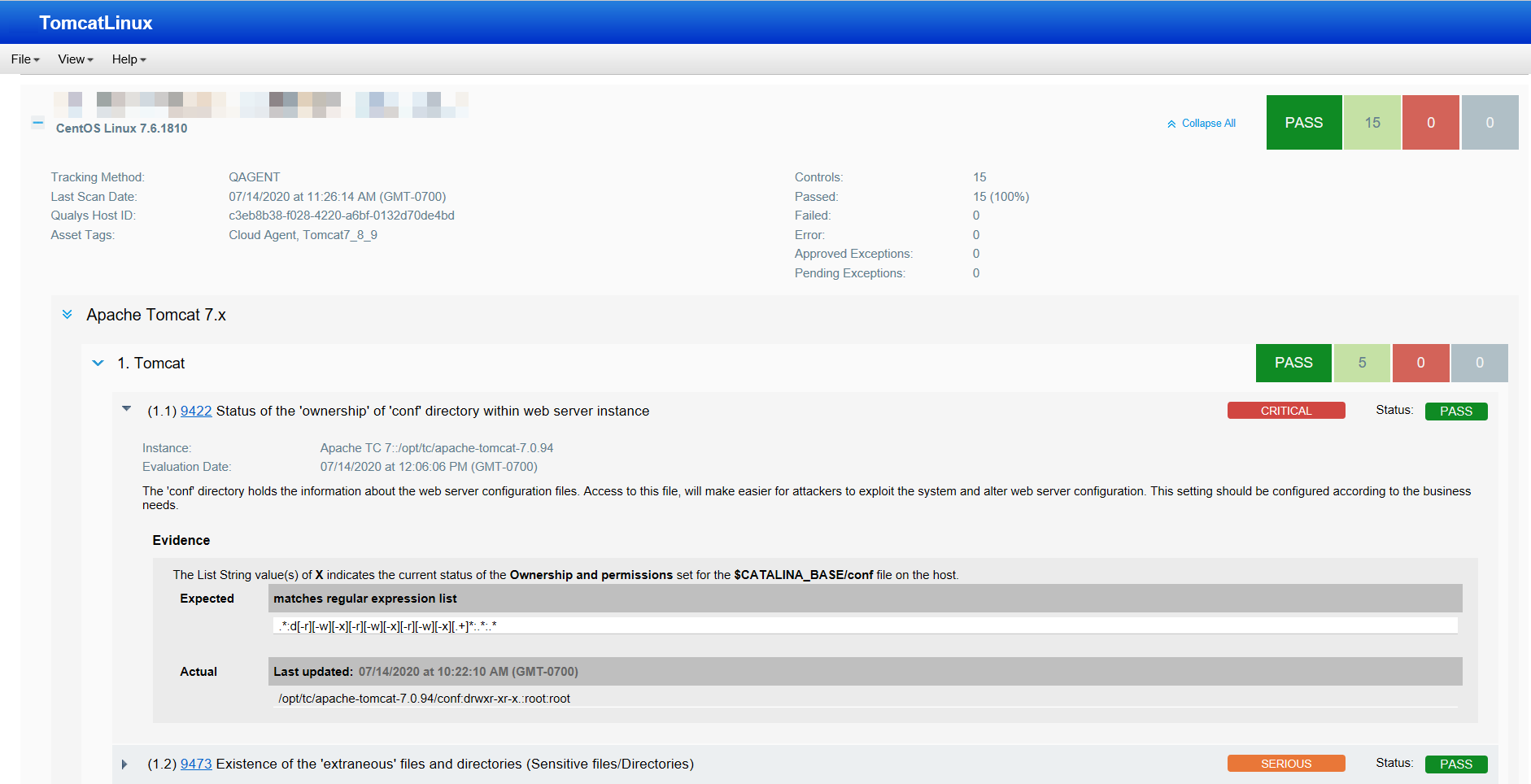 sample middleware assessment report
